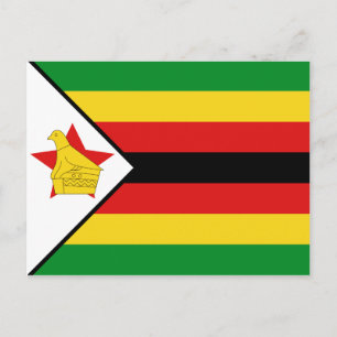 Carte postale Drapeau du Zimbabwe