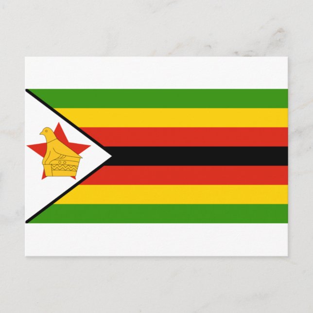 Carte Postale drapeau du zimbabwe (Devant)
