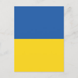 Carte Postale Drapeau d'Ukraine