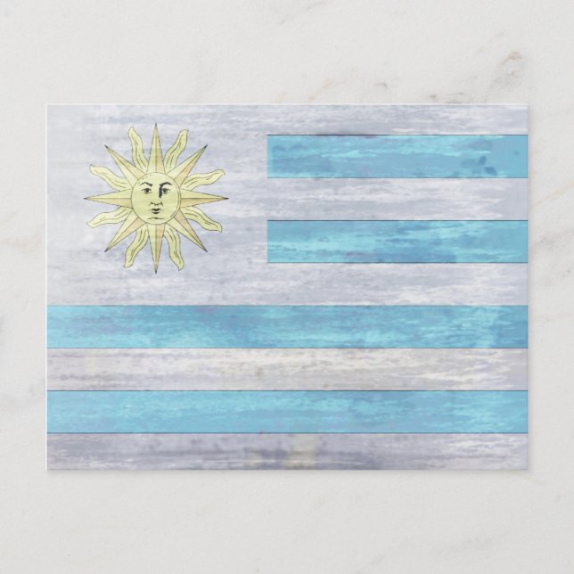 Carte Postale Drapeau d'Uraguay (Devant)