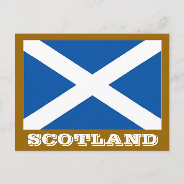Carte Postale Drapeau écossais (Devant)