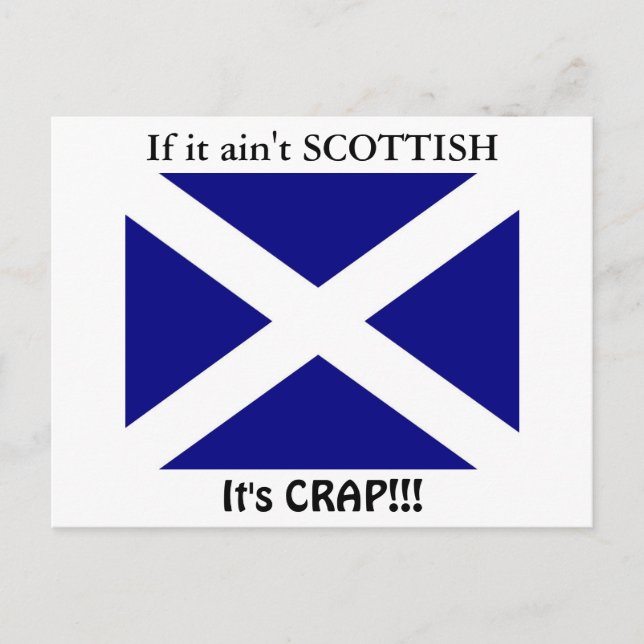 Carte Postale Drapeau écossais (Devant)