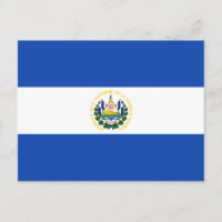Carte postale Drapeau El Salvador