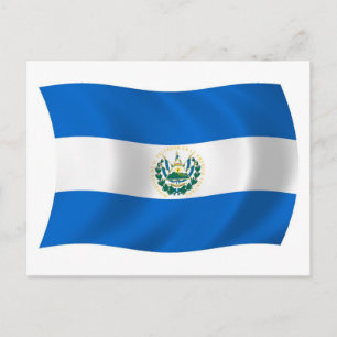Carte postale Drapeau El Salvador