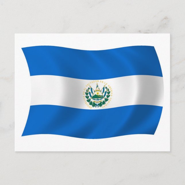 Carte postale Drapeau El Salvador (Devant)