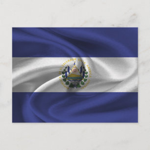 Carte Postale Drapeau El Salvador
