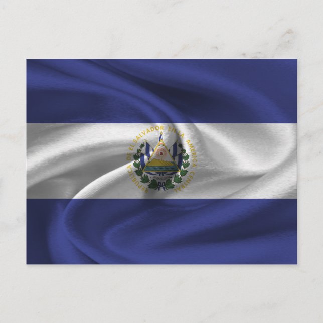 Carte Postale Drapeau El Salvador (Devant)