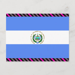 Carte Postale Drapeau El Salvador