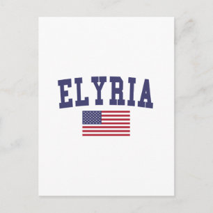 Carte Postale Drapeau Elyria US