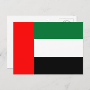 Carte Postale Drapeau émirati, Drapeau émirati