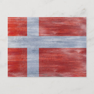 Carte Postale Drapeau en détresse du Danemark