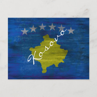 Carte Postale Drapeau en détresse du Kosovo