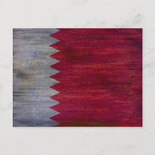 Carte Postale Drapeau en détresse du Qatar
