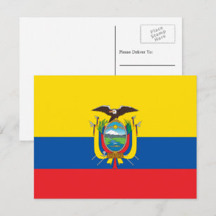 Carte Postale Drapeau équatorien, Drapeau de l'Équateur