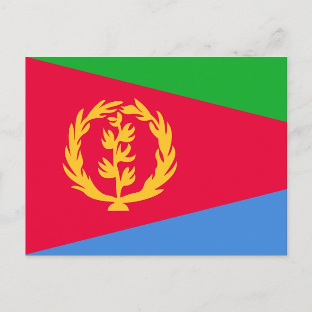 Carte Postale Drapeau érythréen (Devant)