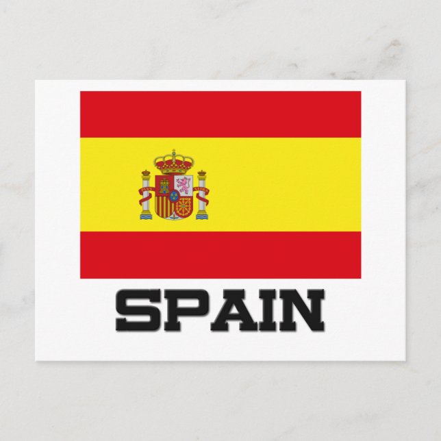 Carte Postale Drapeau Espagne (Devant)