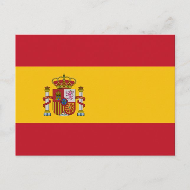 Carte postale drapeau espagnol (Devant)