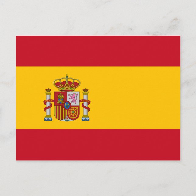Carte postale drapeau espagnol (Devant)