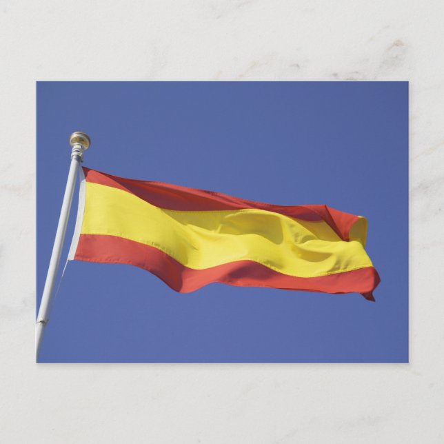 Carte Postale Drapeau espagnol RF) (Devant)