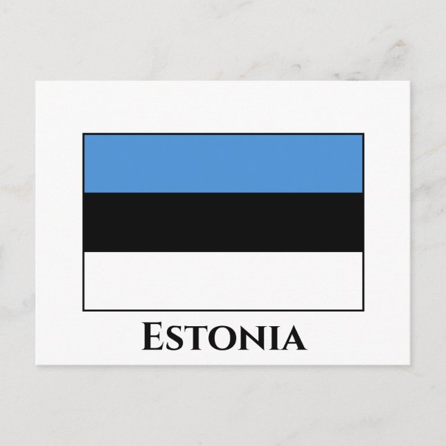 Carte Postale Drapeau estonien (Devant)