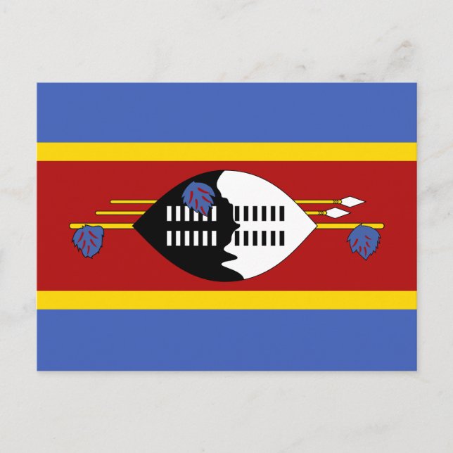 Carte Postale Drapeau Eswatini (Devant)