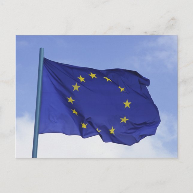 Carte Postale Drapeau européen RF) (Devant)