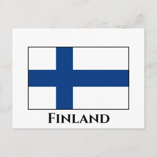 Carte Postale Drapeau finlandais