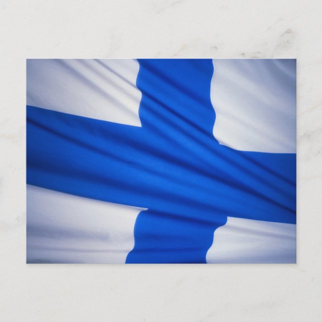 Carte Postale Drapeau Finlande (Devant)