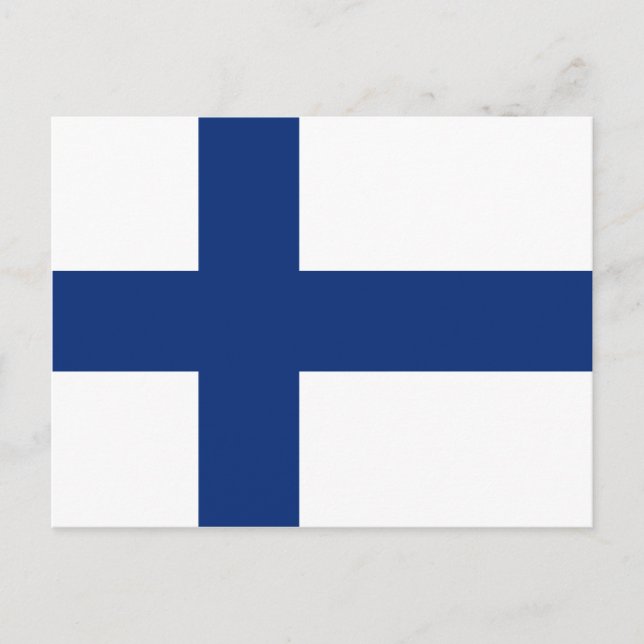 Carte postale Drapeau Finlande (Devant)