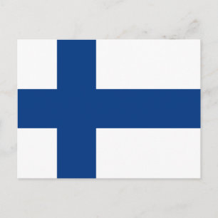 Carte Postale Drapeau Finlande