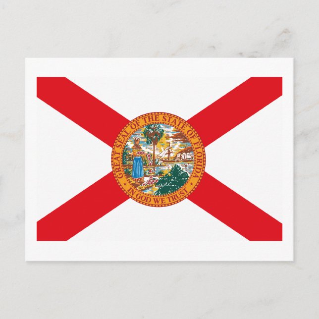 Carte postale Drapeau Floride (Devant)