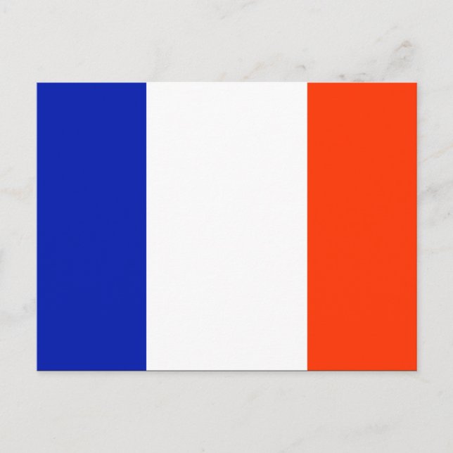 Carte Postale drapeau français (Devant)