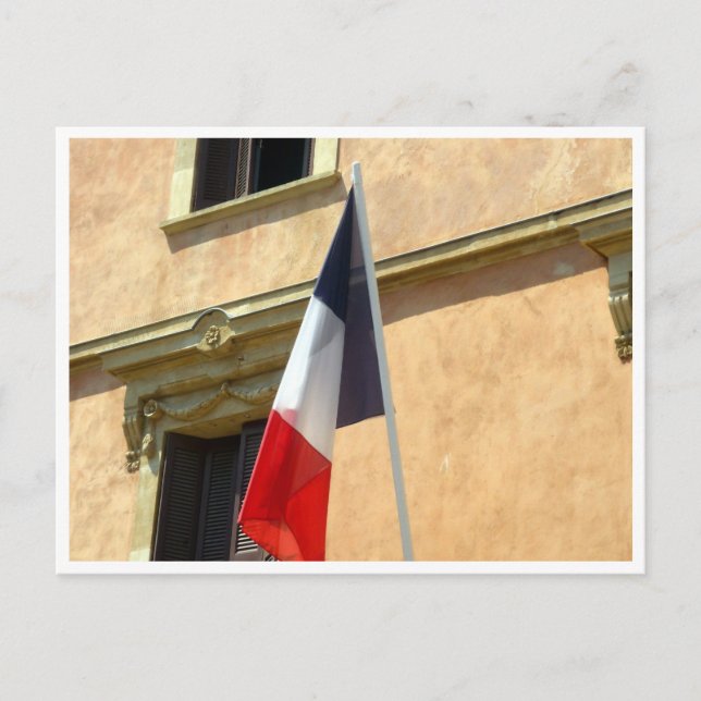 Carte Postale drapeau français (Devant)