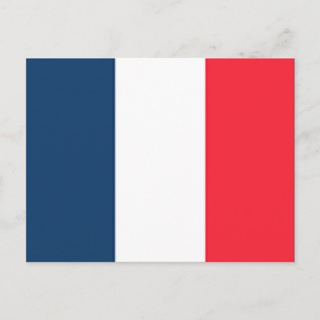 Carte Postale Drapeau français (Devant)