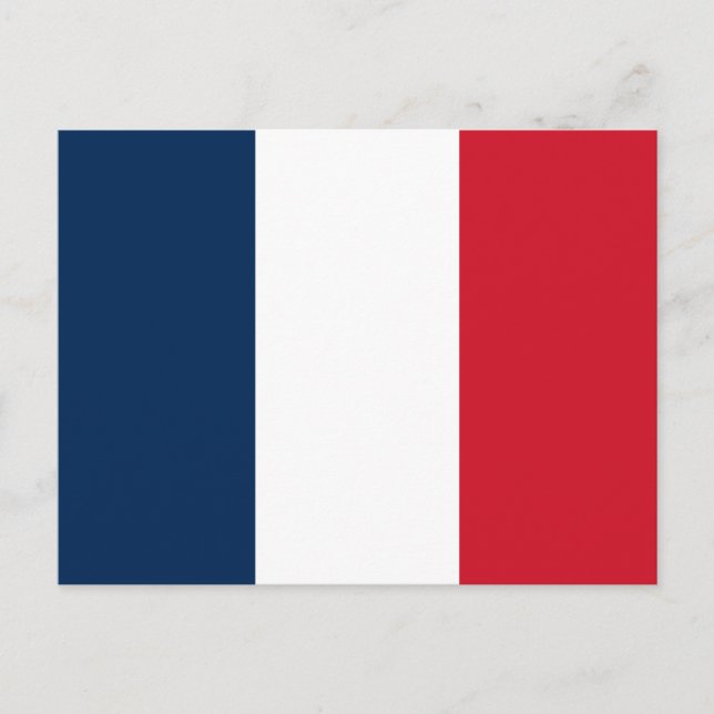 Carte Postale Drapeau français (Devant)