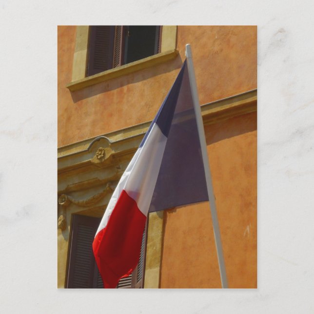 Carte Postale drapeau français (Devant)