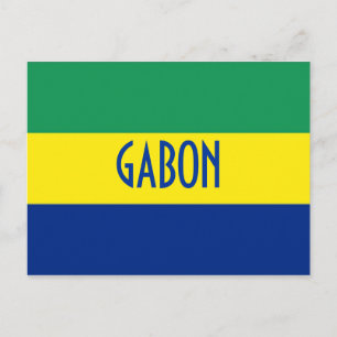 Carte Postale Drapeau Gabon
