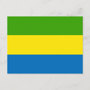 Carte Postale Drapeau Gabon