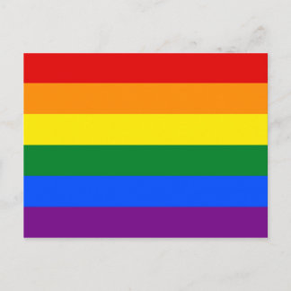 Carte Postale Drapeau Gay pride arc-en-ciel LGBT