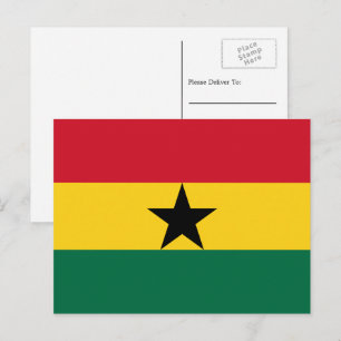 Carte Postale Drapeau ghanéen, Drapeau du Ghana