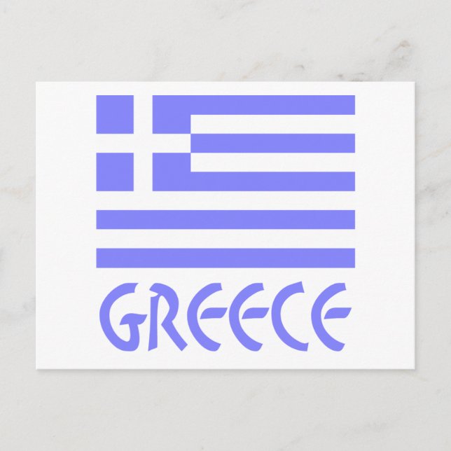 Carte Postale Drapeau grec (Devant)