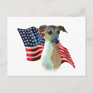 Carte Postale Drapeau grec italien