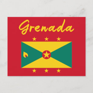 Carte Postale Drapeau Grenade Grenade Caraïbes Carnival Mas