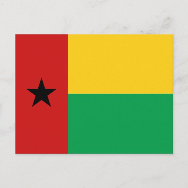 Carte postale Drapeau Guinée-Bissau (Devant)