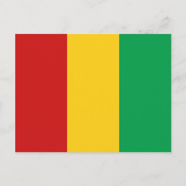 Carte postale Drapeau Guinée-Conakry (Devant)
