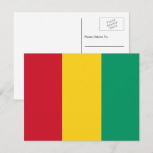 Carte Postale Drapeau guinéen, Drapeau de Guinée