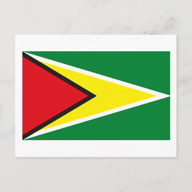 Carte postale Drapeau Guyana (Devant)