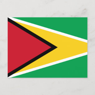 Carte Postale Drapeau Guyana