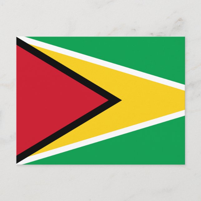Carte Postale Drapeau Guyana (Devant)
