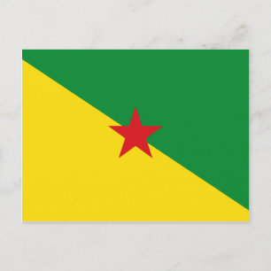 Carte Postale Drapeau Guyane GF